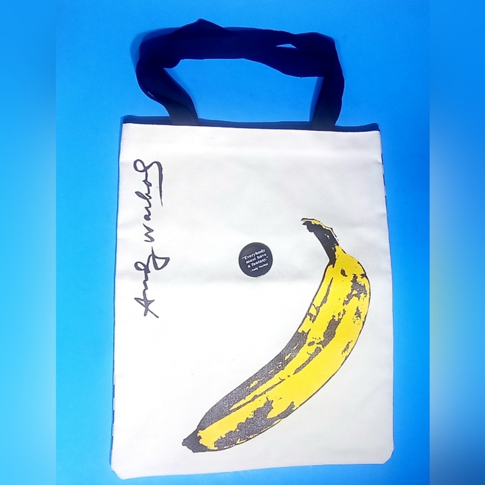 ANDY WARHOL CANVAS TOTE BAG